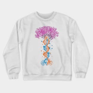 Double Helix DNA Trees Crewneck Sweatshirt